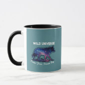 Mug Lone Galaxy Wolf Silhouette (wild universe) (Gauche)