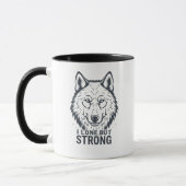 Mug Lone Wolf Strength and Resilience (Gauche)