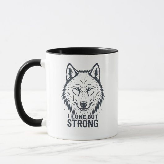 Mug Lone Wolf Strength and Resilience (Gauche)