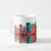 Mug Long Beach California Skyline (Devant gauche)