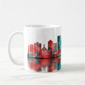 Mug Long Beach California Skyline (Gauche)