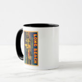 Mug Long Beach, Californie - Scènes de grandes lettres (Devant gauche)
