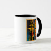 Mug Long Beach, Californie - Scènes de grandes lettres (Devant droit)
