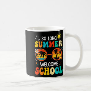 Mug Long Été Bienvenue École Rétro Groovy Retour À