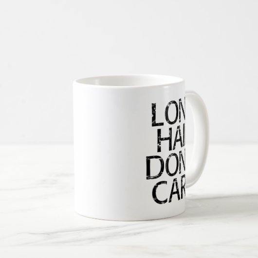 Mug Long Hair Don't Care Gift  (Devant droit)