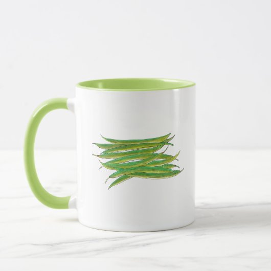 Mug Long haricots verts légumes Jardin Légume Veg (Gauche)