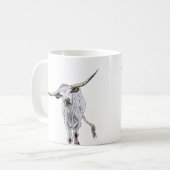 Mug Longhorn blanc (Devant gauche)