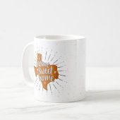 Mug Longhorn Burnt Orange Home Sweet Home Texas (Devant gauche)
