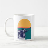 Mug Longhorn de l'heure dorée (Gauche)