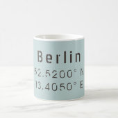 Mug Longitude de la Latitude de Berlin (Centre)