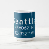 Mug Longitude de la latitude de Seattle (Centre)