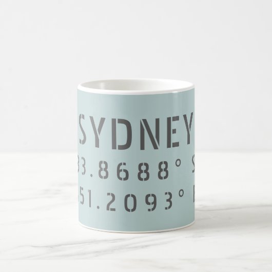 Mug Longitude de la latitude de Sydney (Centre)