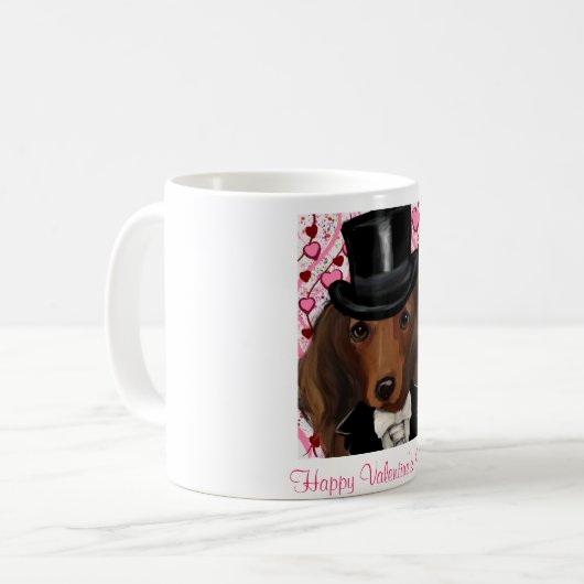 Mug Longue Doxie rouge haïe (Devant gauche)