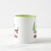 Mug Longue pour Noël-Dachshund (Centre)