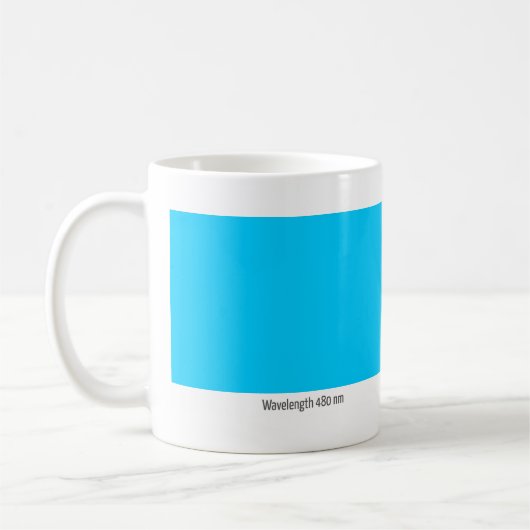 Mug Longueur d'onde 480 nanomètre (Gauche)