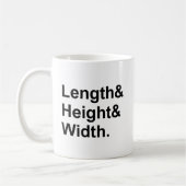 Mug Longueur x Largeur x Hauteur | Zone de mesure (Gauche)