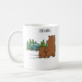 Mug Look A Menu Funny Bear Camping (Gauche)