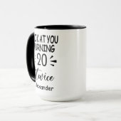Mug Look At You Turning 20 Twice, Custom 40th Birthday (Devant gauche)