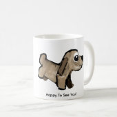 Mug Look Who Comes Running (Devant droit)