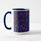 Mug Looking like blue and pink texturel of wall (Gauche)