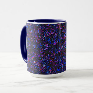 Mug Looking like blue and pink texturel of wall