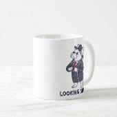 Mug Looking Sharp Dapper French Bulldog Funny Coffee M (Devant droit)