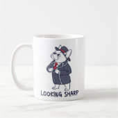 Mug Looking Sharp Dapper French Bulldog Funny Coffee M (Gauche)