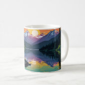 Mug Loon au coucher du soleil (Devant droit)