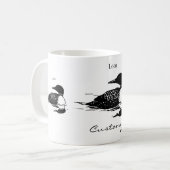 Mug Loon Swimming Bird Art Thunder_Cove (Devant gauche)