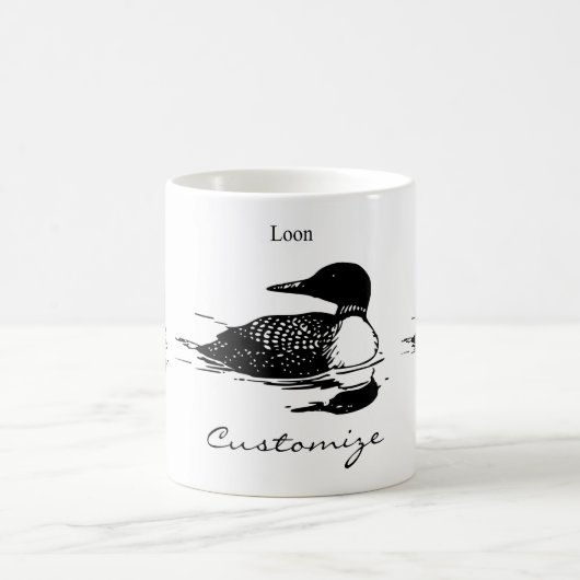 Mug Loon Swimming Bird Art Thunder_Cove (Centre)