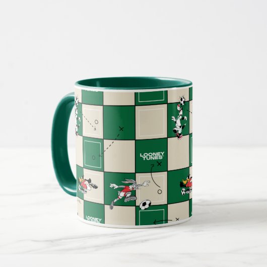 Mug LOONEY TUNES™ Soccer Grid Pattern (Devant gauche)
