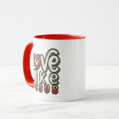 Mug Looove Comme JESUS - Chrétien (Devant gauche)
