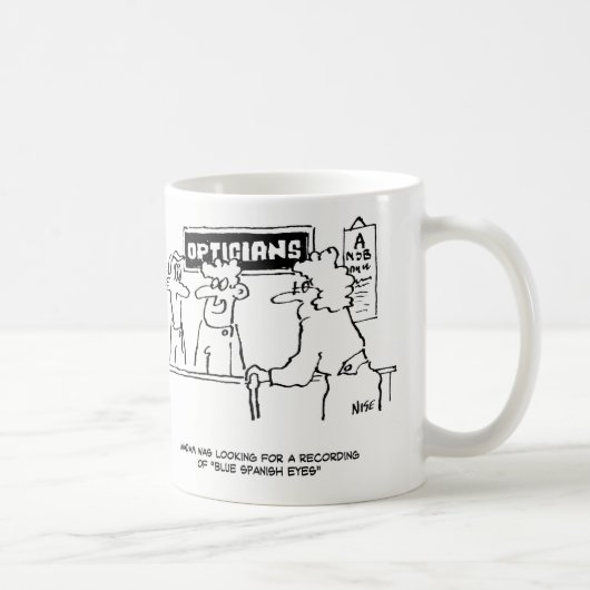 Mug L'opticien est demandé pour "Spanish Eyes" (Droite)