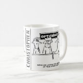 Mug L'opticien est demandé pour "Spanish Eyes" (Devant droit)