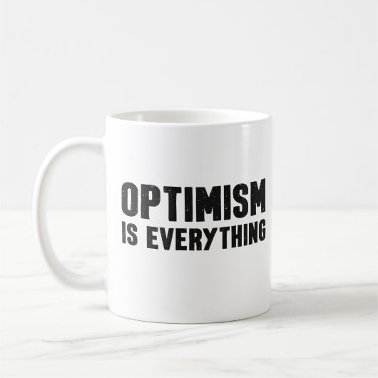 Mug L'optimisme, c'est toute citation inspirante (Gauche)