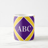 Mug L'or/bandes pourpres/blanches, rayures, (Centre)