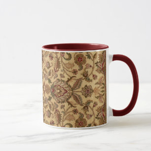 Mug L'or fleurit le tapastery d'oriental d'arabesque