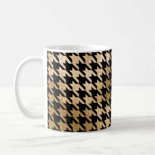 Mug L'or métallique accroche la dent, motif de mode.