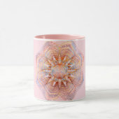 Mug L'or rose des textes faits sur commande/mandala (Centre)