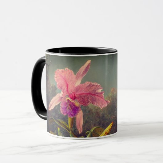 Mug L'orchidée de Cattleya et trois colibris Heade (Devant gauche)