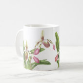 Mug L'orchidée de pantoufle botanique de Ladys fleurit (Devant gauche)