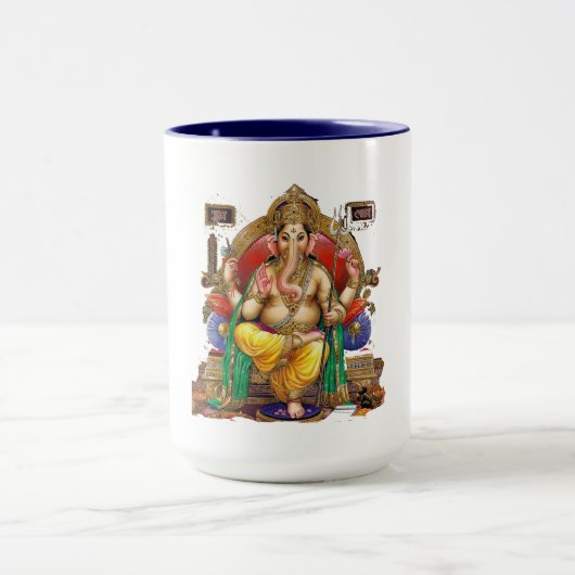 Mug Lord Ganesh, Dieu hindoue de la richesse et de la  (Centre)