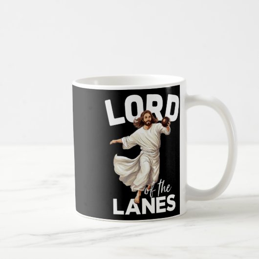 Mug Lord Lanes Funny Christian Christ Gutter Bowling L (Droite)