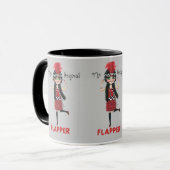 Mug L'original Flapper Girl Roaring '20s mignonne (Devant gauche)