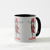Mug L'original Flapper Girl Roaring '20s mignonne (Devant droit)