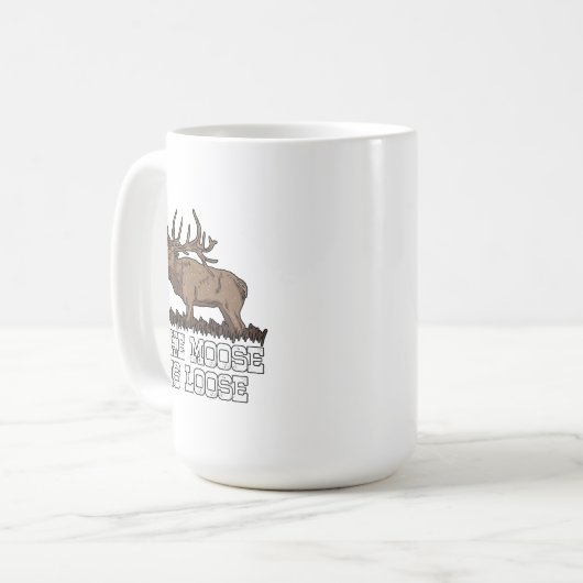 Mug L'orignal est en liberté (Devant gauche)