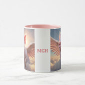 Mug Lorsque les porcs volent un monogramme personnalis (Centre)