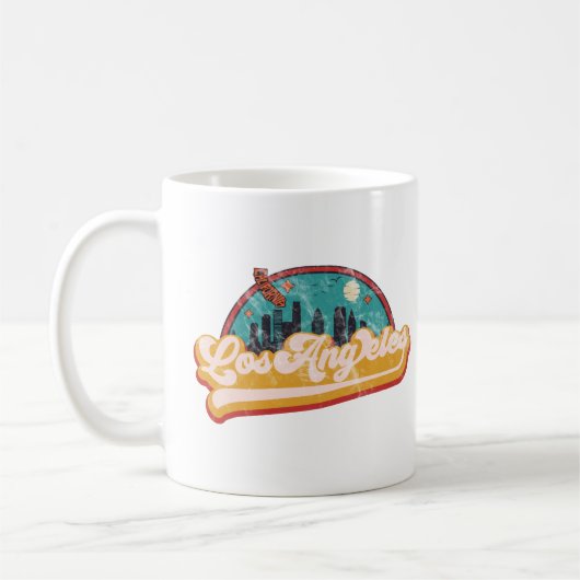 Mug Los Angeles California City Skyline (Gauche)