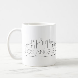 Mug Los Angeles (Californie)  Ligne Skyline Stylisée V