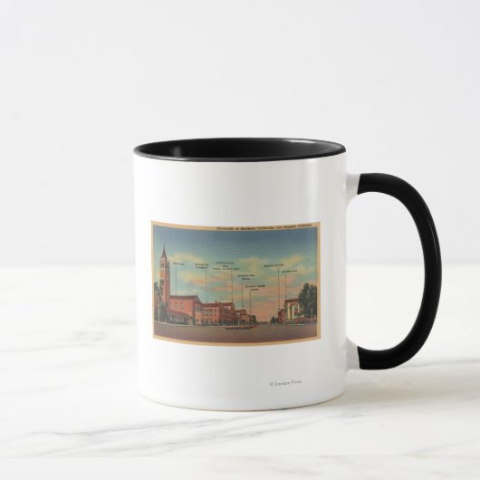 Mug Los Angeles, CAView du campus de l'U.S.C. (Droite)